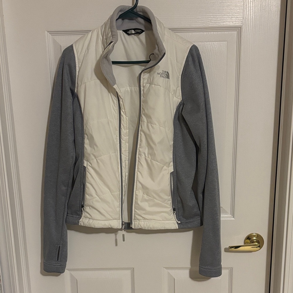 The North Face Women's White and Gray Ski Jacket
